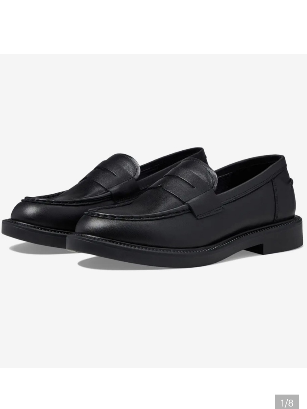 Blondo Black Leather Waterproof Loafers